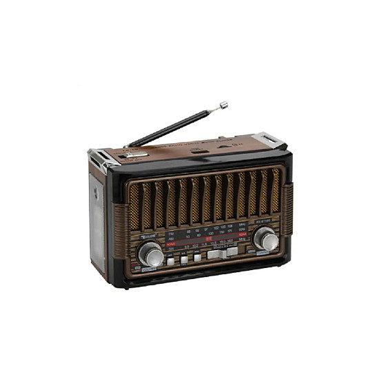 Boxa portabila RDB BT086, functii multiple, radio FM/AM/SW, bluetooth, stereo, Maro inchis