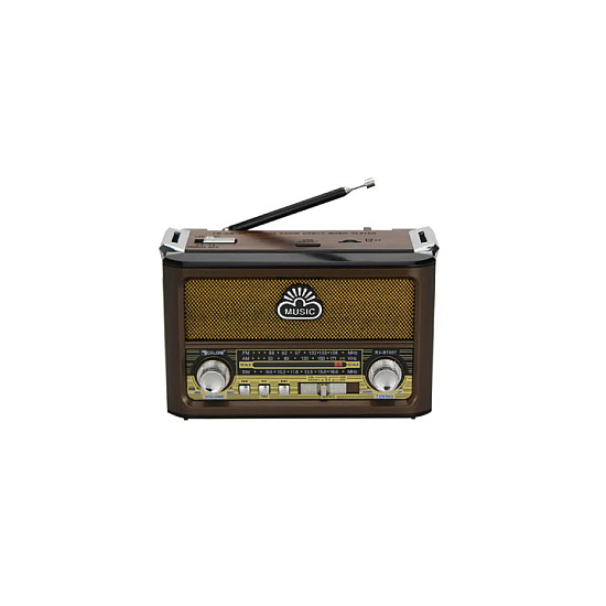 Boxa portabila RDB BT087, functii multiple, radio FM/AM/SW, bluetooth, stereo, Maro inchis