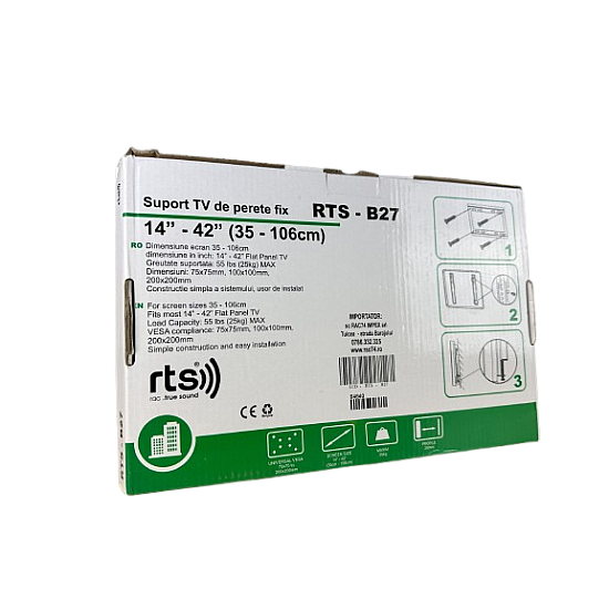 Suport TV de perete fix RTS-B27